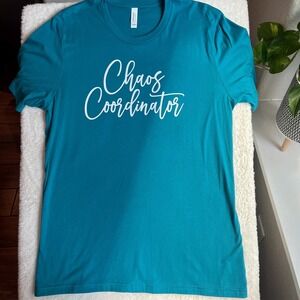 Chaos‎ Coordinator T-Shirt, Teal, Size Large